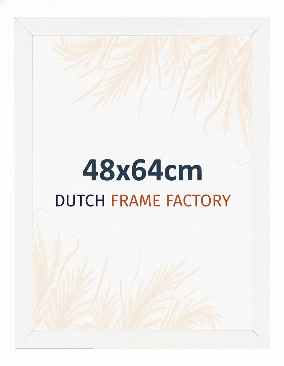 Fotolijst 48x64 cm - MDF - Wit Mat - Benno