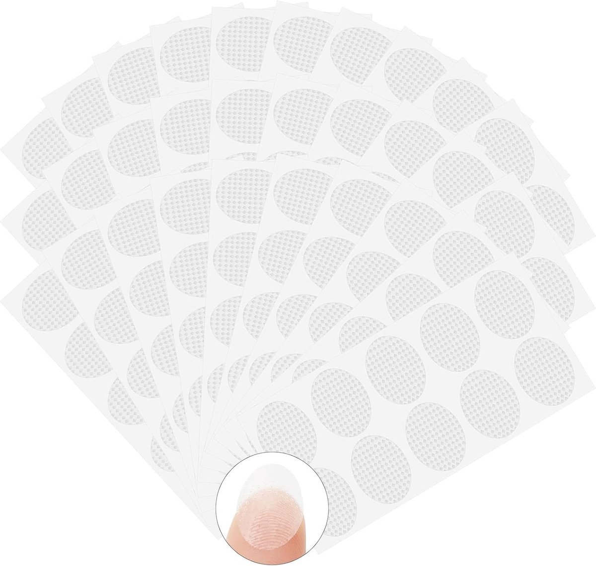 SnelShoppen - 300 Stuks Earring Tape Patches voor Ondersteuning Oorbellen, Transparante PE Oor Plakband voor Droge Oren, Zware Kwaliteit, Ideaal voor