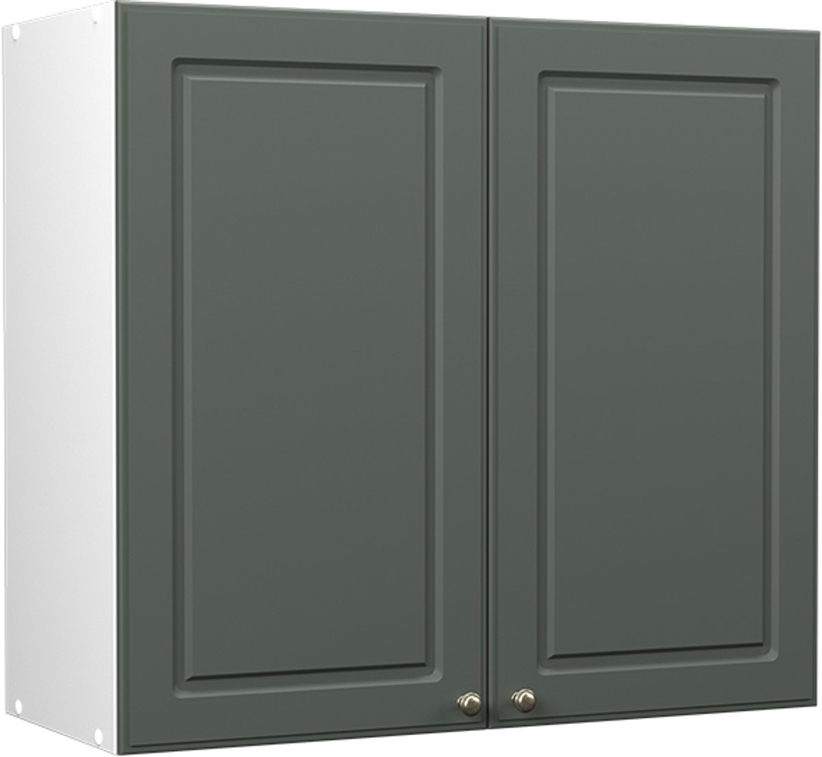 Vicco Hangkast Fame-Line, Groen-Goud Landhuis/Wit, 80 cm