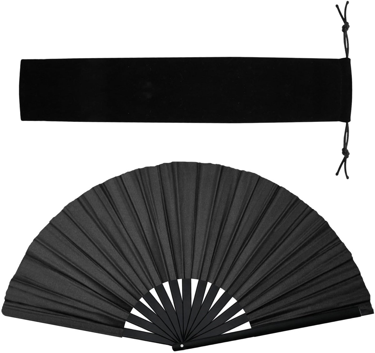Dailygoods- Handwaaier Bamboe - Opvouwbaar - Klikgeluiden - Retro Stijl - Geschikt voor Lijndansen - Duurzaam Gebruik - Ventilator