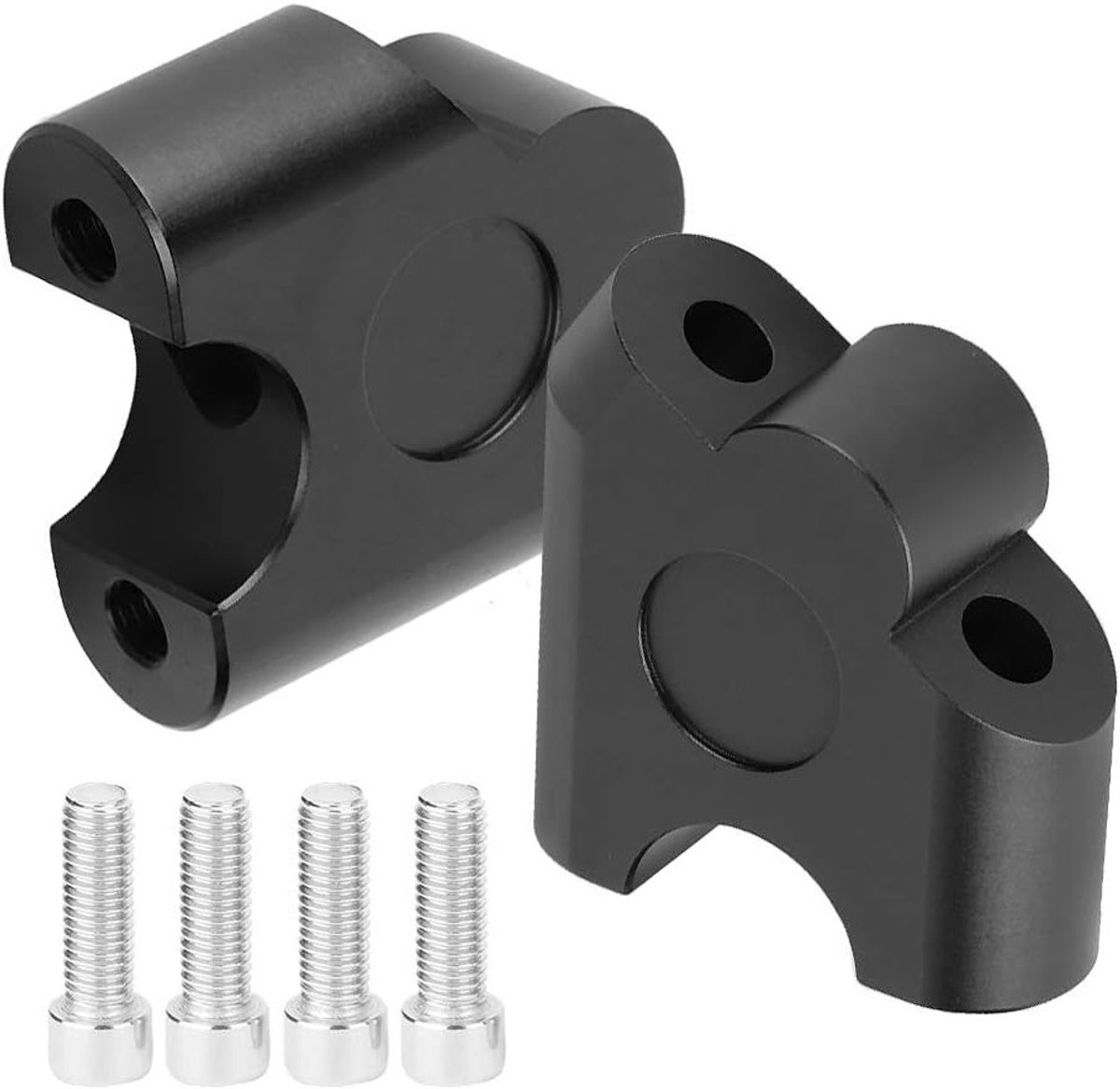 2 Stuks 22mm Universele Motorfiets Handvatverhogers en Bevestigingsklemmen voor Verbeterde Grip en Comfort