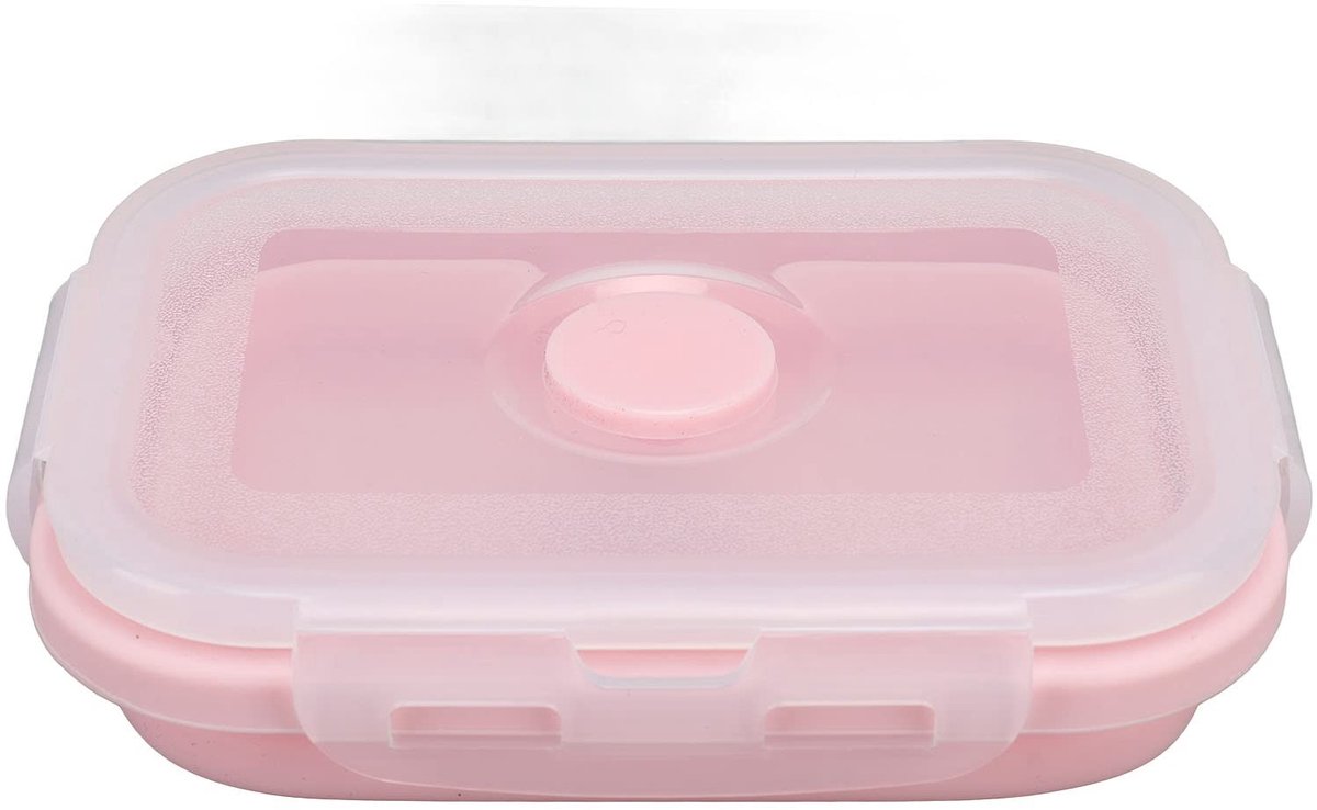 Dailygoods- Voedselopslagcontainers Opvouwbaar - Siliconen - Lekvrij - Magnetronbestendig - Draagbaar - Geschikt voor Restjes - Lunchbox