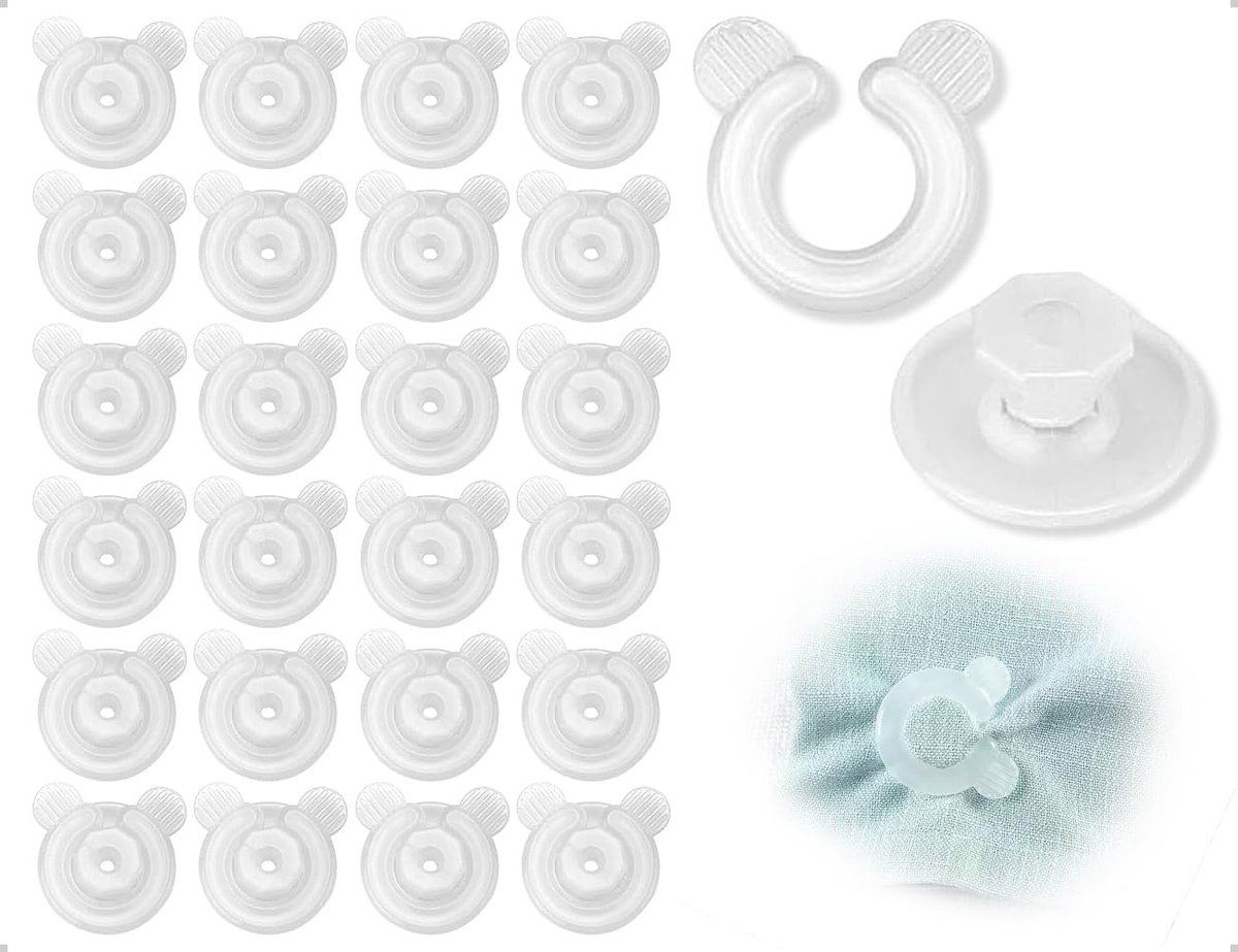 Dailygoods - Set van 24 Antislip Bedklemmen voor Dekbedovertrekken