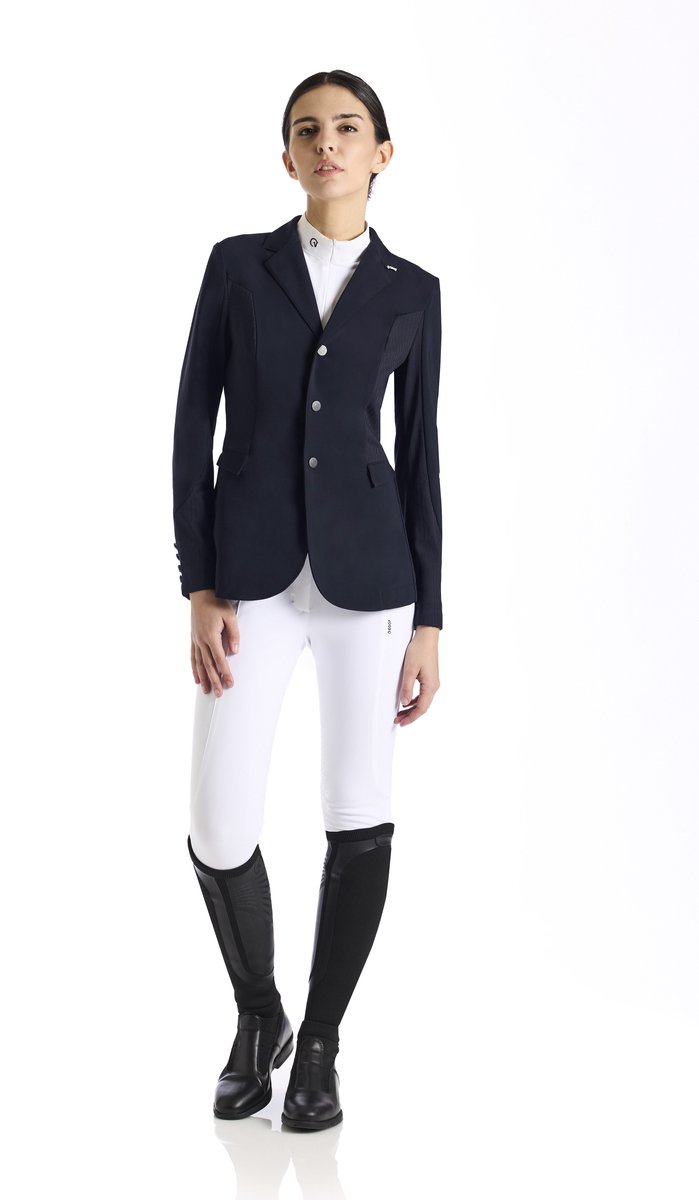 Ego7 SS25 Geribbelde Showjas MV Navy Blauw 42