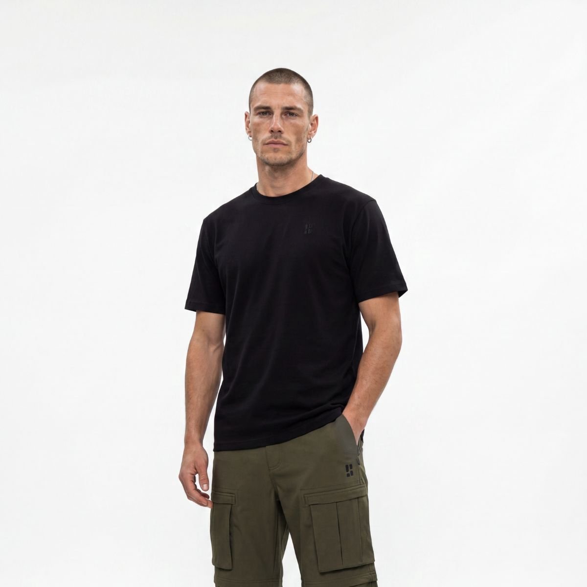 Poederbaas Outdoor T-shirt Merinowol Heren - SOLX - Merino Shirt voor wandelen & outdoor activiteiten - Zwart - Maat S