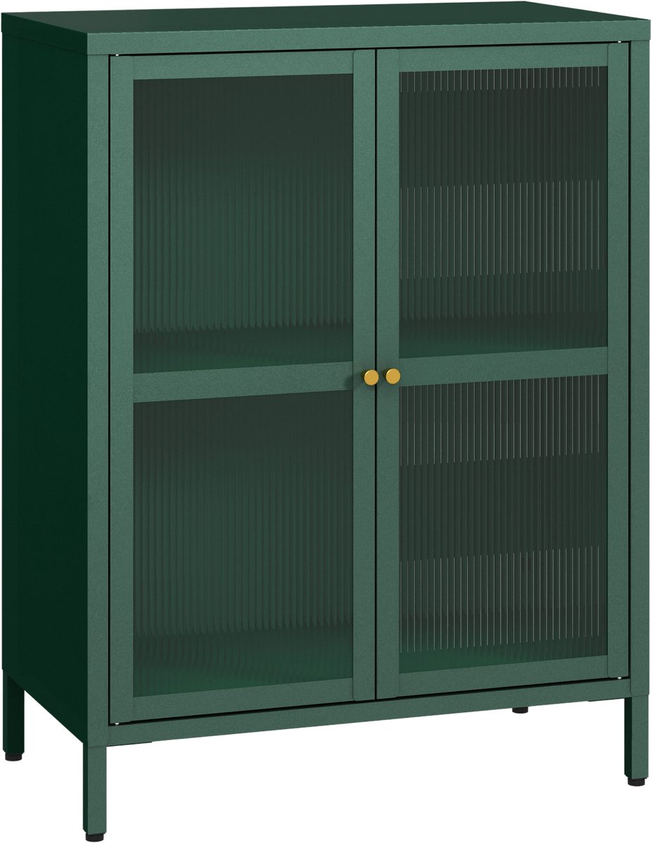 en.casa Sideboard Säkylä dressoir 84x64x35 cm dennengroen [en.casa]
