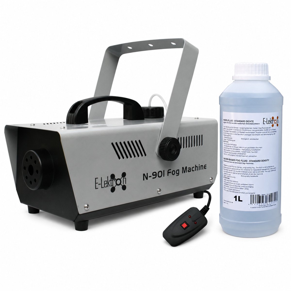 E-Lektron N-901 rookmachine met 1 liter rookvloeistof - 900W met afstandsbediening