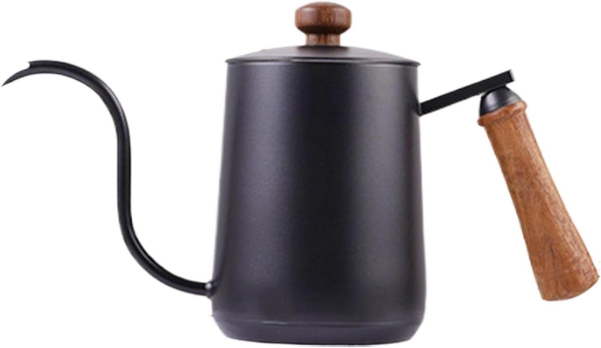Koffiezetkan - Theepot Koffiepot - Koffie Zetten - Precisie Smalle Tuit - 600 ml - Zilver