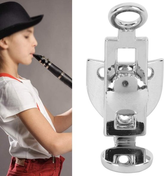 Duimsteun, Klarinet Duim Zilveren Steun Draagbare Verstelbare Armsteun Muziekinstrument Accessoires Zilveren Klarinet Duimsteun Is Geschikt Voor Klarinet — afbeelding 4