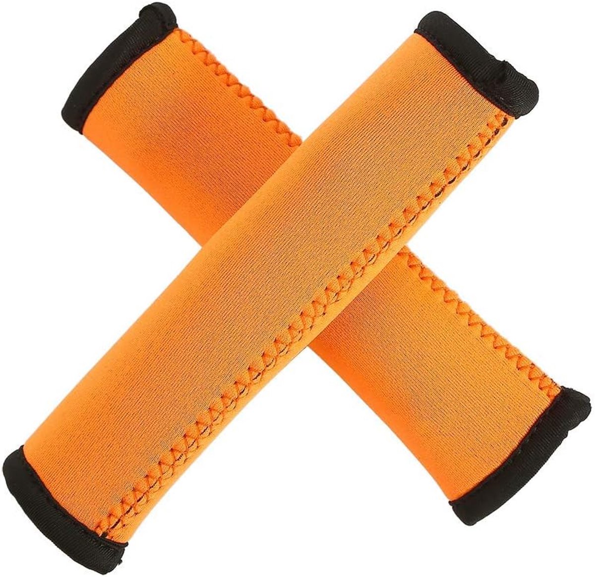 Paddle handgrepen, 2 stuks, 3 kleuren, 15 cm antislip, zacht, efficiënte peddelen, duiken stof, kano, peddel, grips voorkomen blaren en barsten (oranje), herbruikbare verpakking