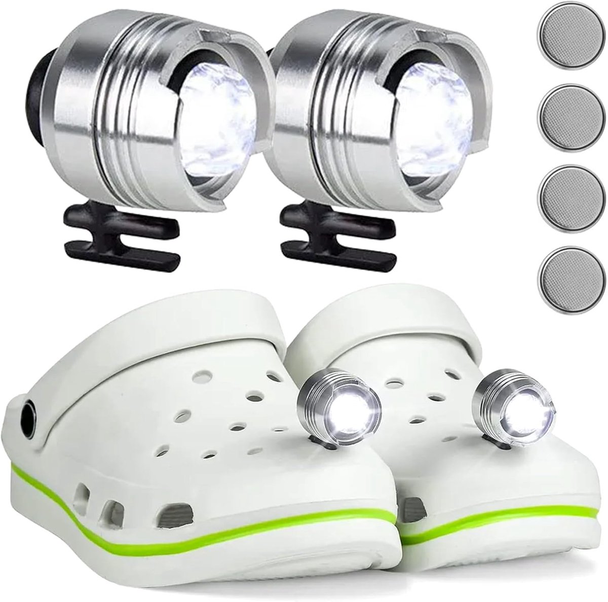 koplampen, 2 stuks krokodillenlicht, waterdicht, 3 instelbare lichtmodi, voor kamperen, verjaardagscadeaus voor volwassenen, kinderen