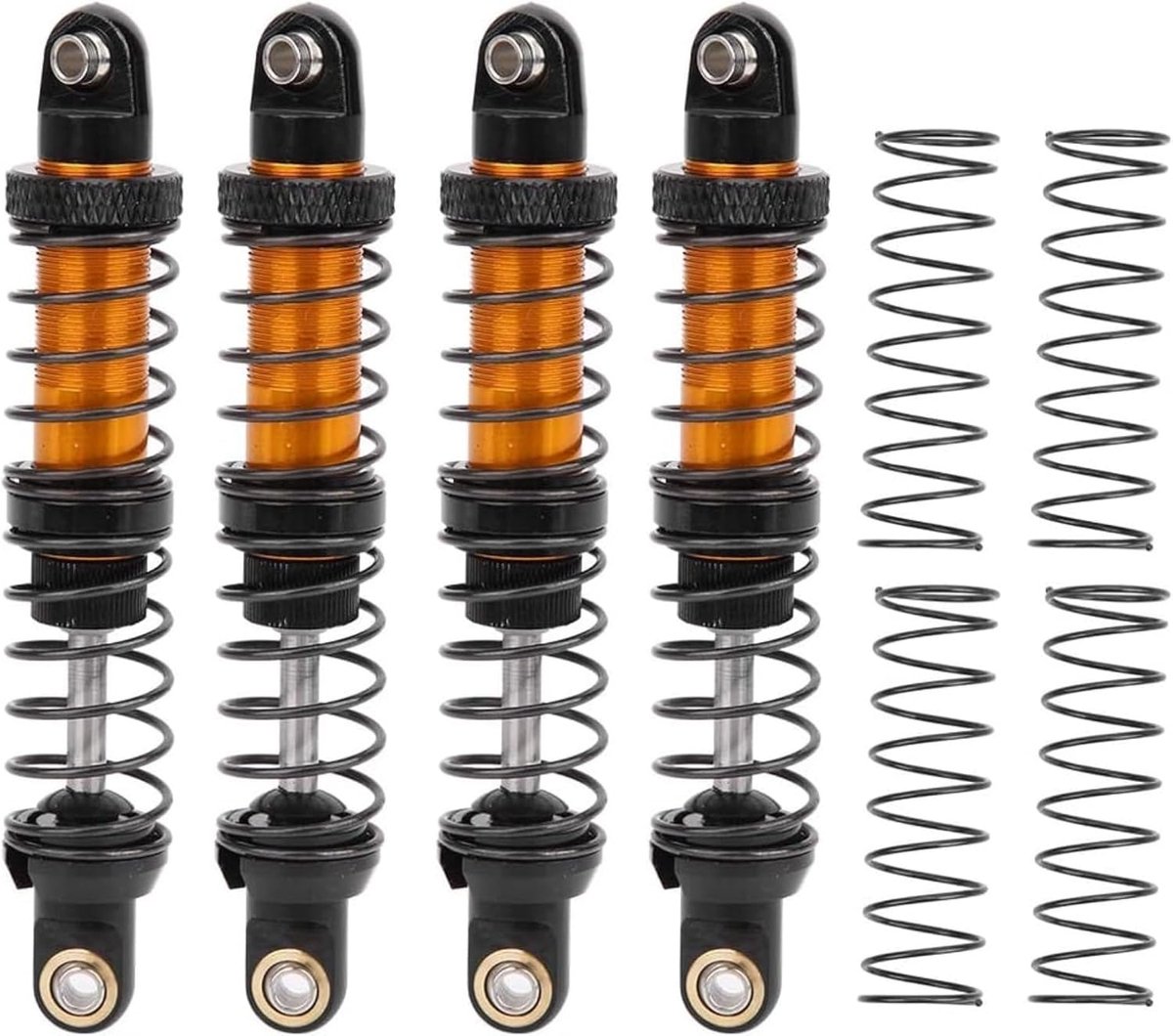 schokbrekers demper, olie vering schokbrekers demper RC auto metalen schokdemper compatibel met CC01(80mm), voor race, custom builds, upgrade