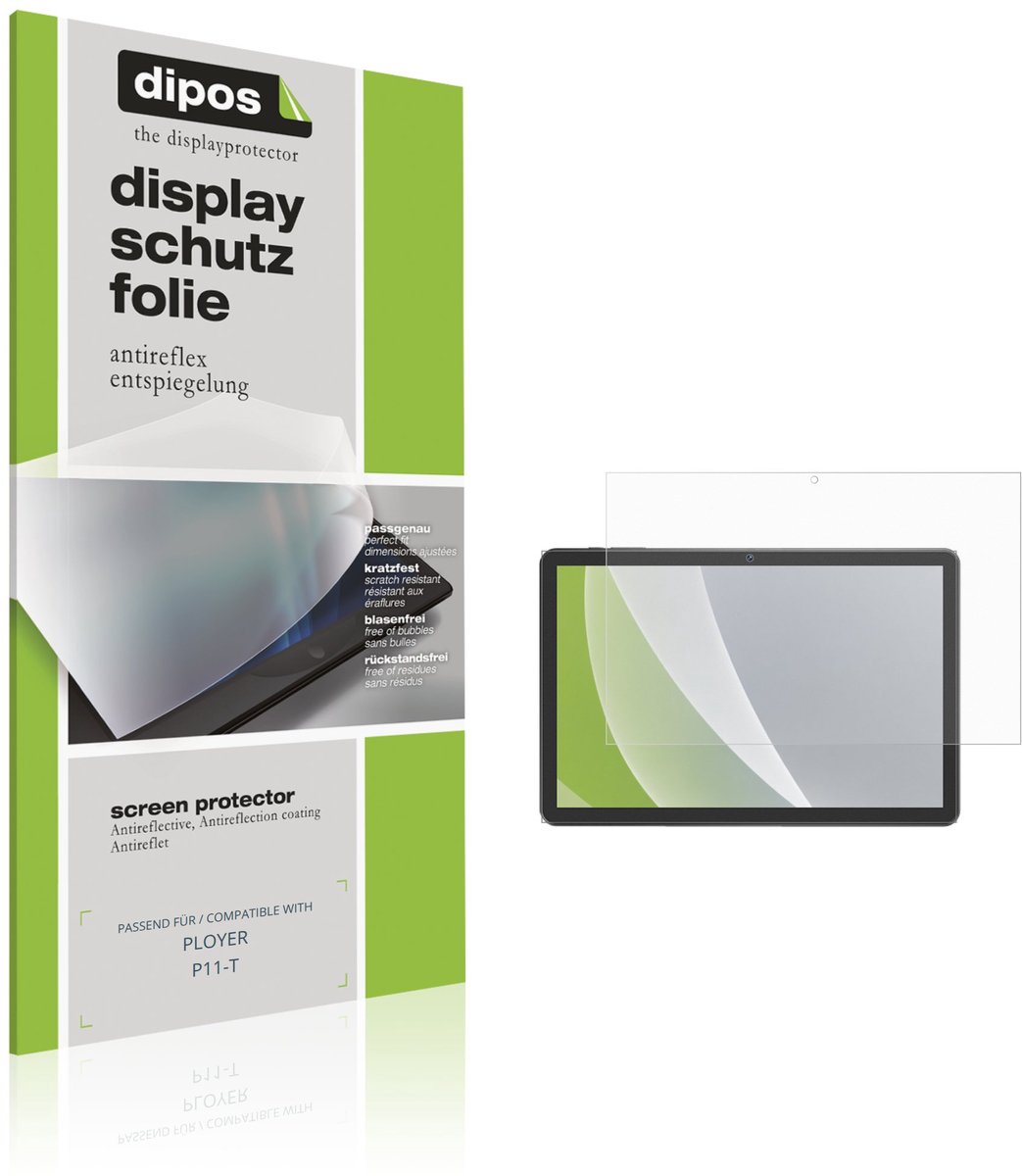 dipos – 2x Matte Beschermfolie geschikt voor PLOYER P11-T | Krasbestendige & antireflecterende Screenprotector Ultra-Thin