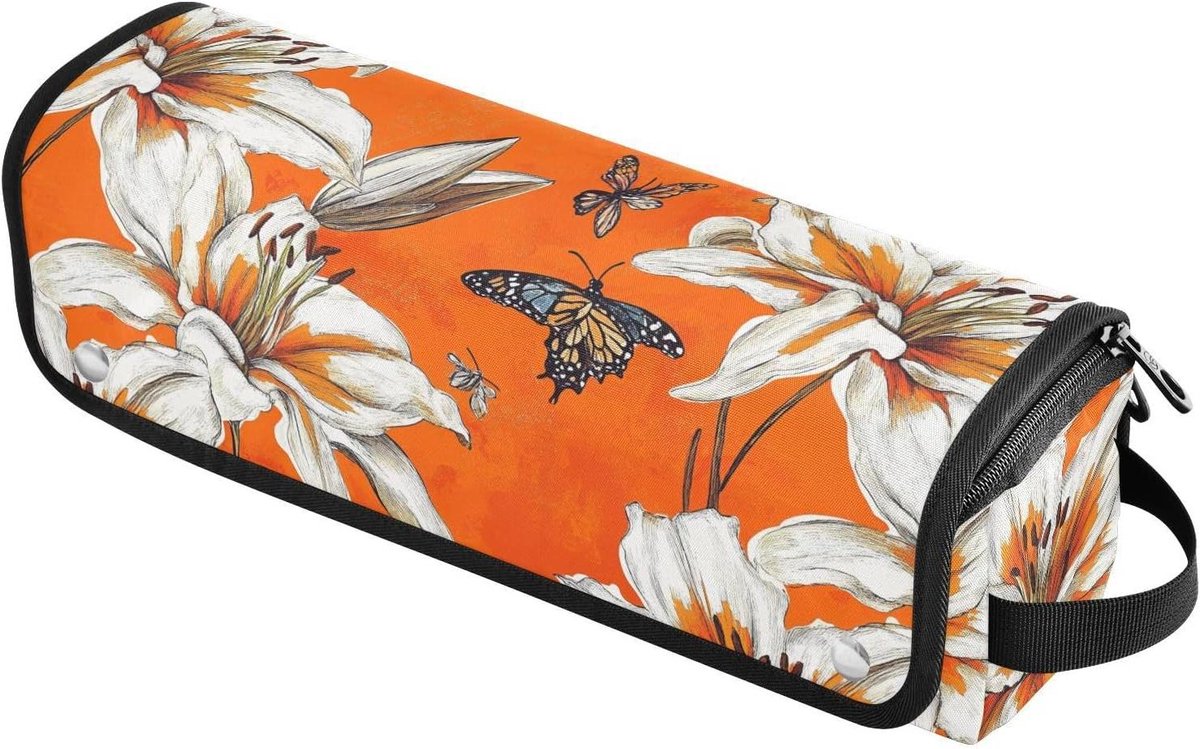Krultang Reistas - Haarstyling Tas Organizer - Reizen en Opbergen - Hittebestendige Mat - 37 x 10 x 10 cm
