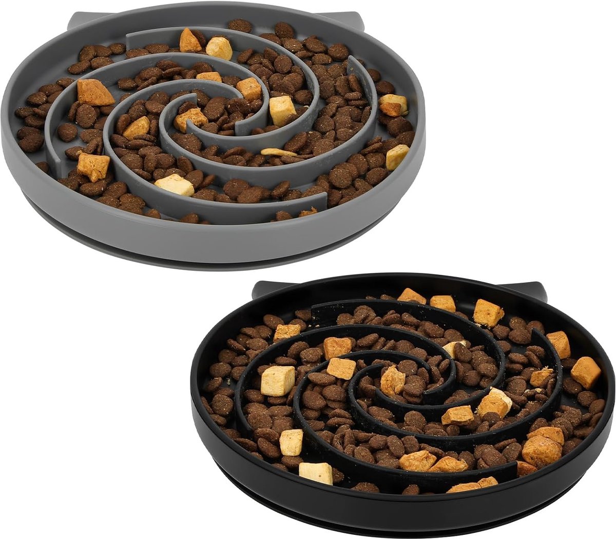 Slow Cat Feeder Bowl - Spiralvormig - Gezond en Langzaam Eten - Vermindert Overgewicht - ShopVlot