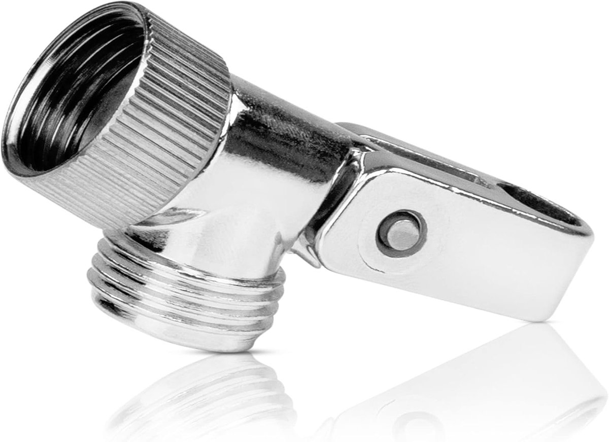 Scharnierstuk 1/2 inch - zwaar ontwerp - verstelbare hoek - ideaal voor handdouche - ShopVlot