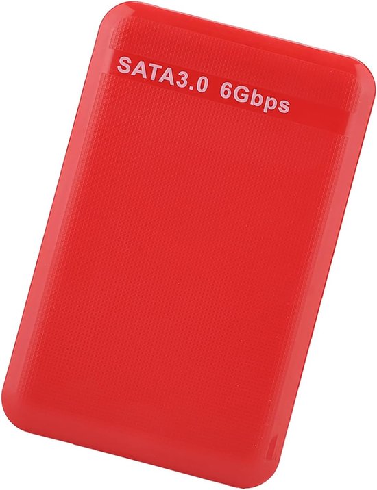 SnelShoppen - 6TB externe harde schijf houten behuizing zwart, wit, rood - snelle data opslag en backup met UASP protocol — afbeelding 5