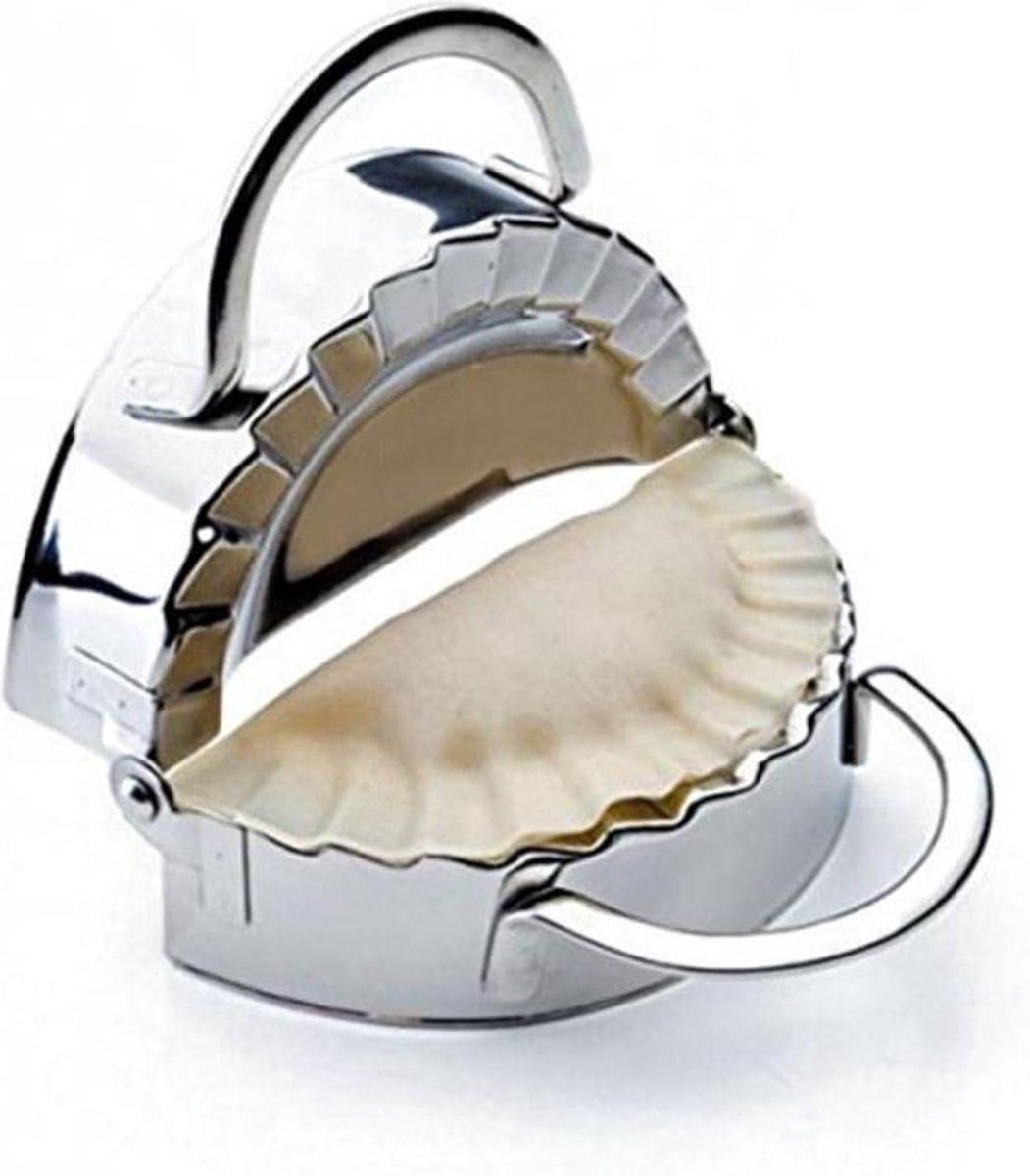 maker - Pastei/ravioli/empanada mal - Deegvormer - Uitsteker - 10 cm diameter - Keuken tool/gadget - Kookgerei - RVS - Jonyx