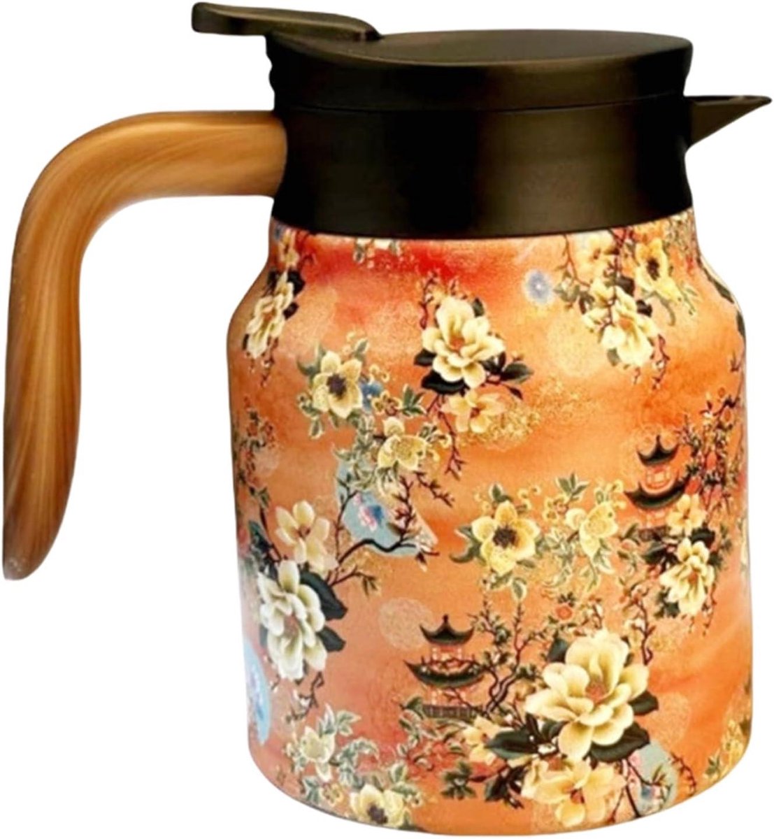 Geïsoleerde Koffiekan - Thermoskan Warme Dranken - Drinken Warm Houden - Lekvrij Ontwerp - 15B centimeter - Oranje