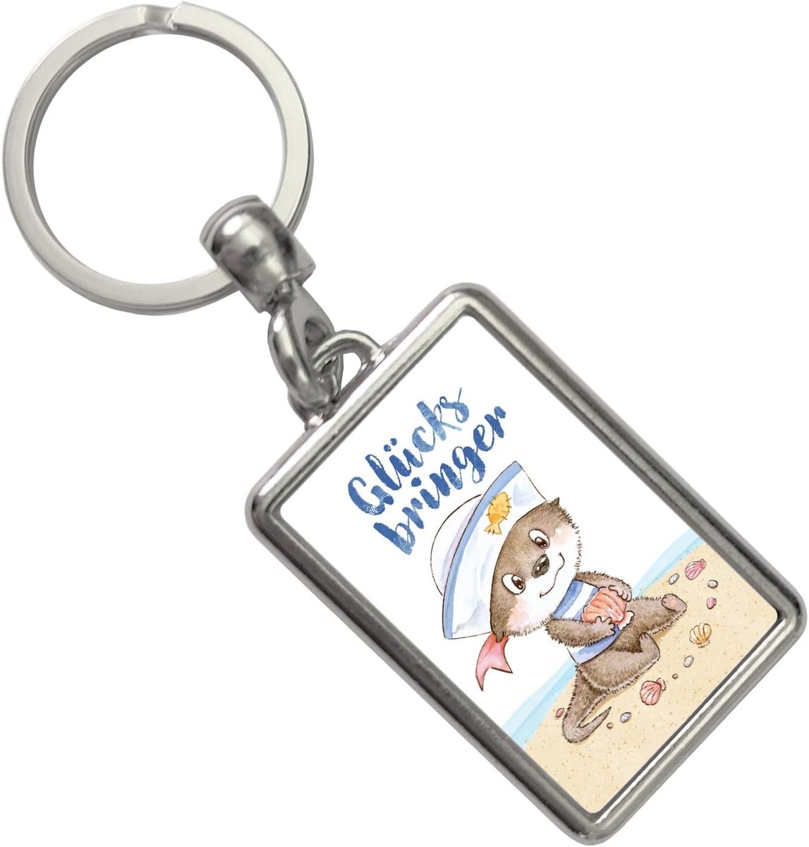 speecheese Ottfried de Otter sleutelhanger met spreuk geluksbrenger