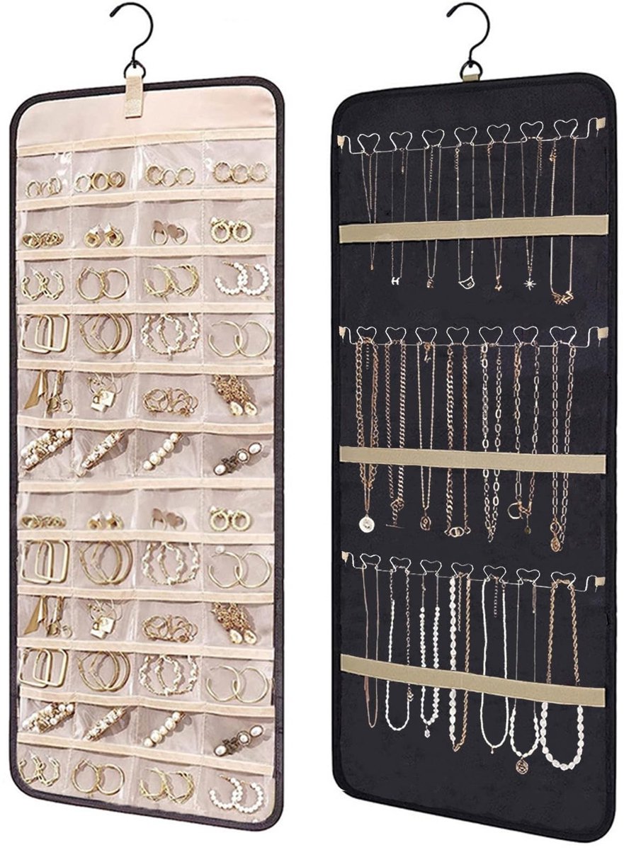 Omgoods - Hangende Sieraden Organizer - Voor Oorbellen, Kettingen en Ringen