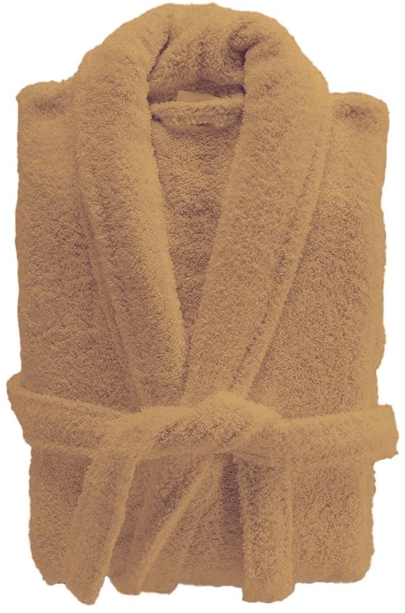 Omgoods - Badjas van Badstof voor Dames en Heren - Beige