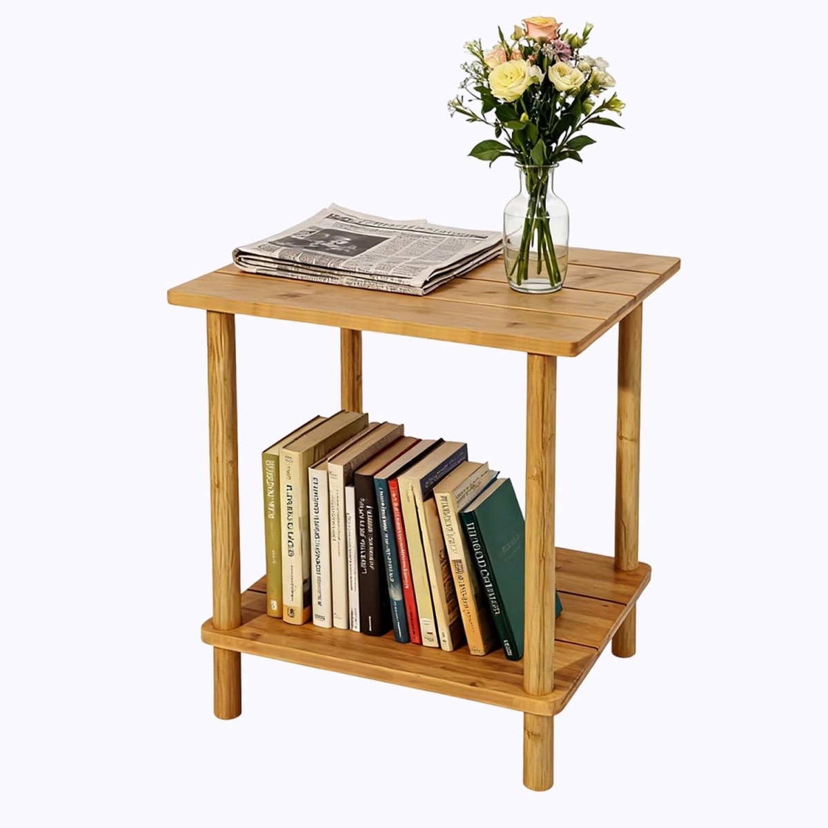 Omgoods - Aniston Adirondack Bijzettafel van Bamboe voor Binnen en Buiten