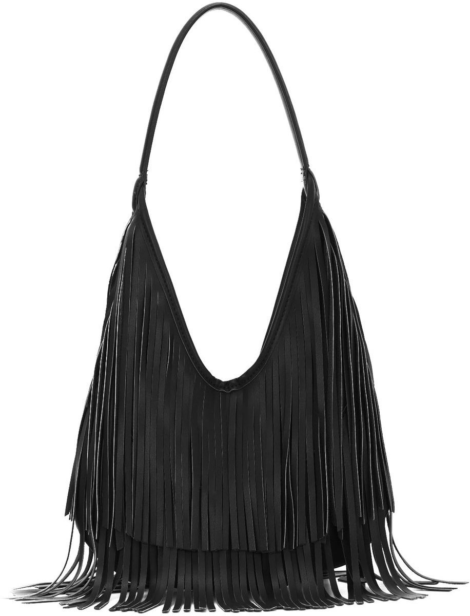 Omgoods - Vintage Fringe Schoudertas voor Dames met Tassels