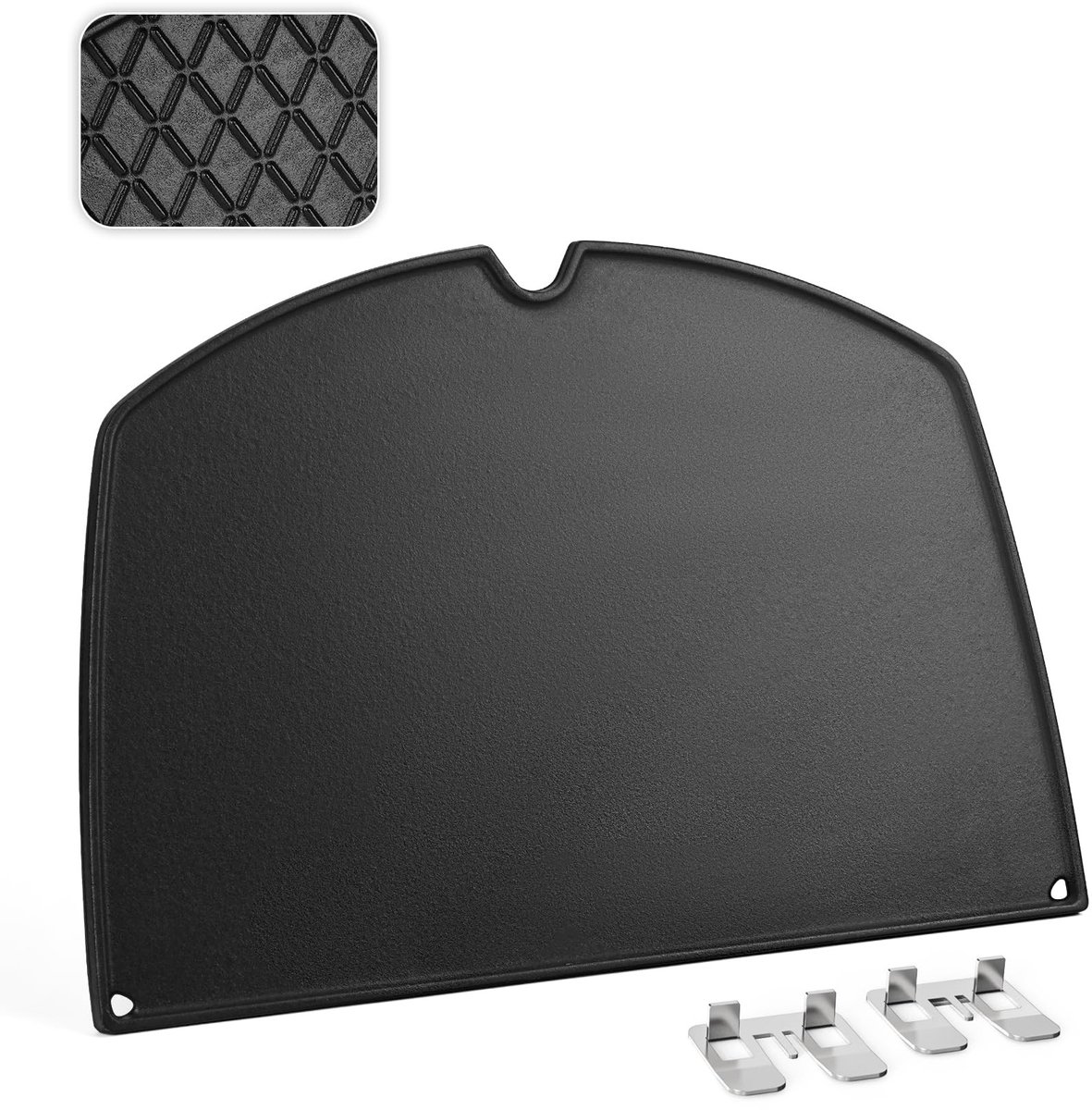 Omgoods - Gietijzeren Reversible Grillplaat voor Gasbarbecues