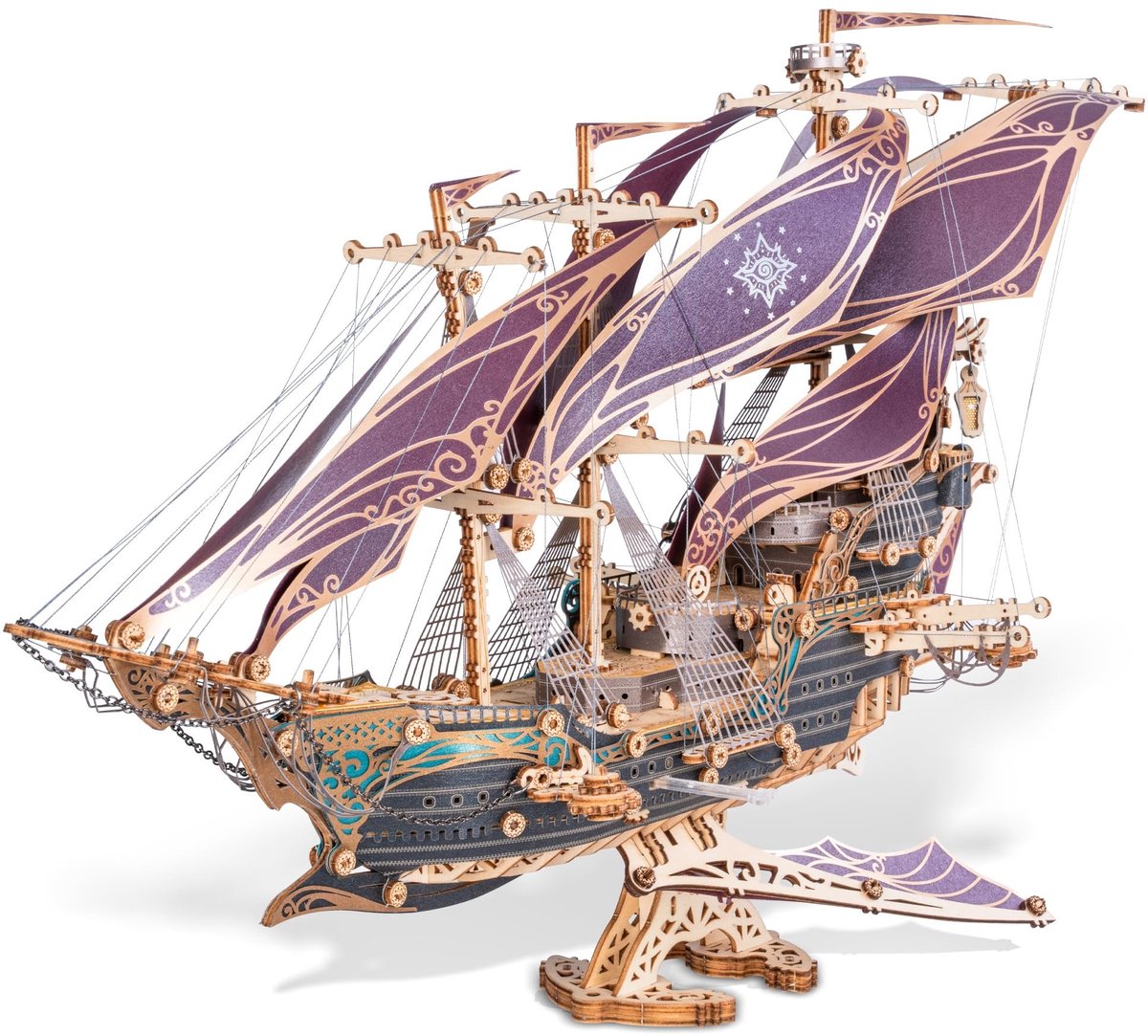 Omgoods - 3D Houten Puzzel Piratenschip Model voor Volwassenen en Tieners