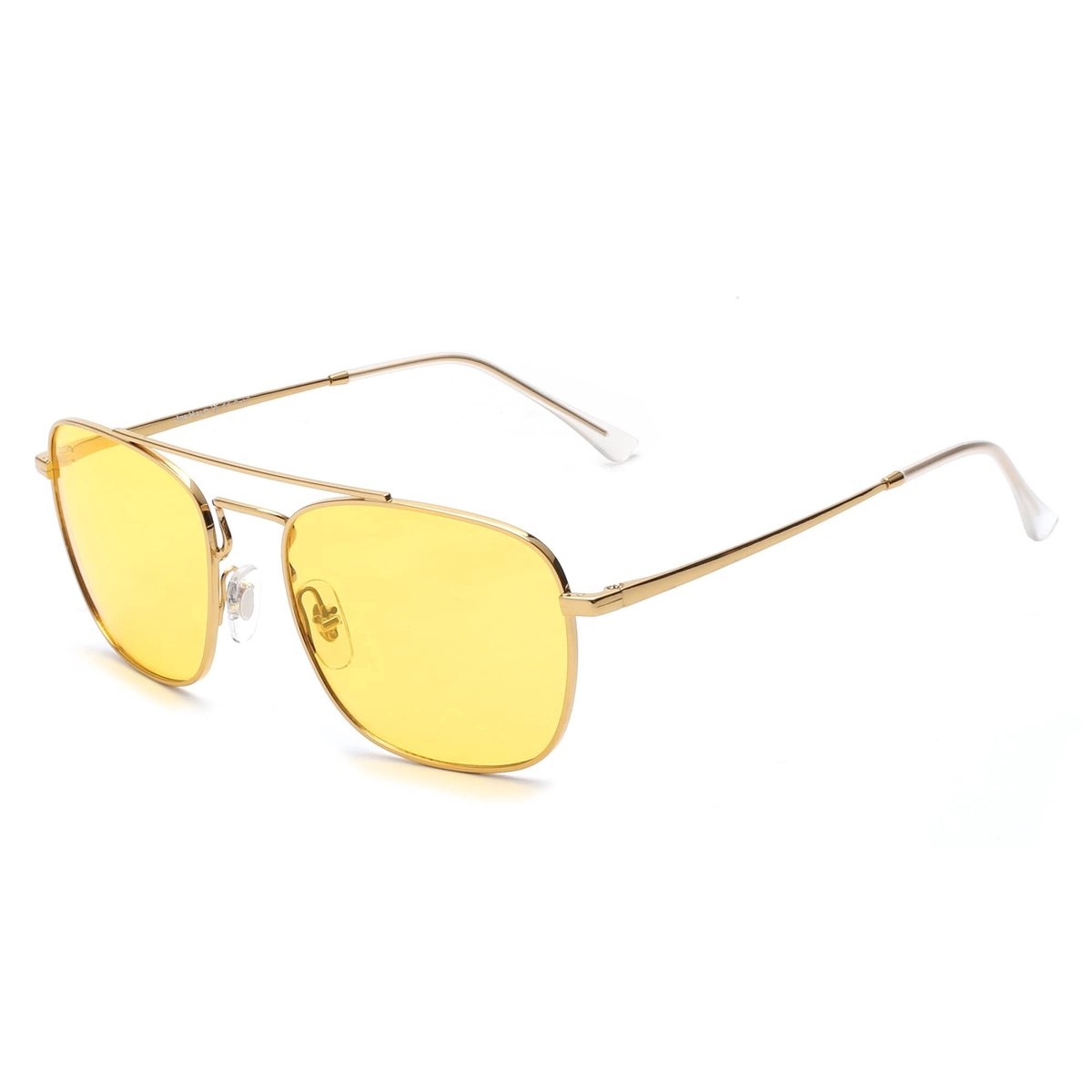 Omgoods - Retro Vierkante Zonnebril met Premium Glazen Lens