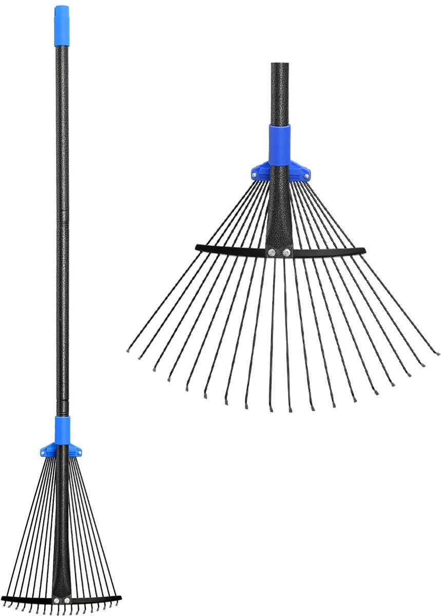 Omgoods - Verstelbare Hark voor Tuin en Oprit, 75-115 cm