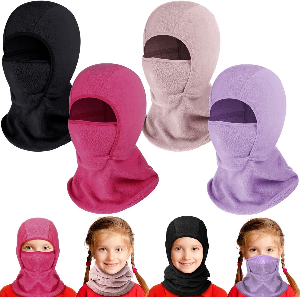 Omgoods - Set van 4 Kinder Balaclava's voor de Winter