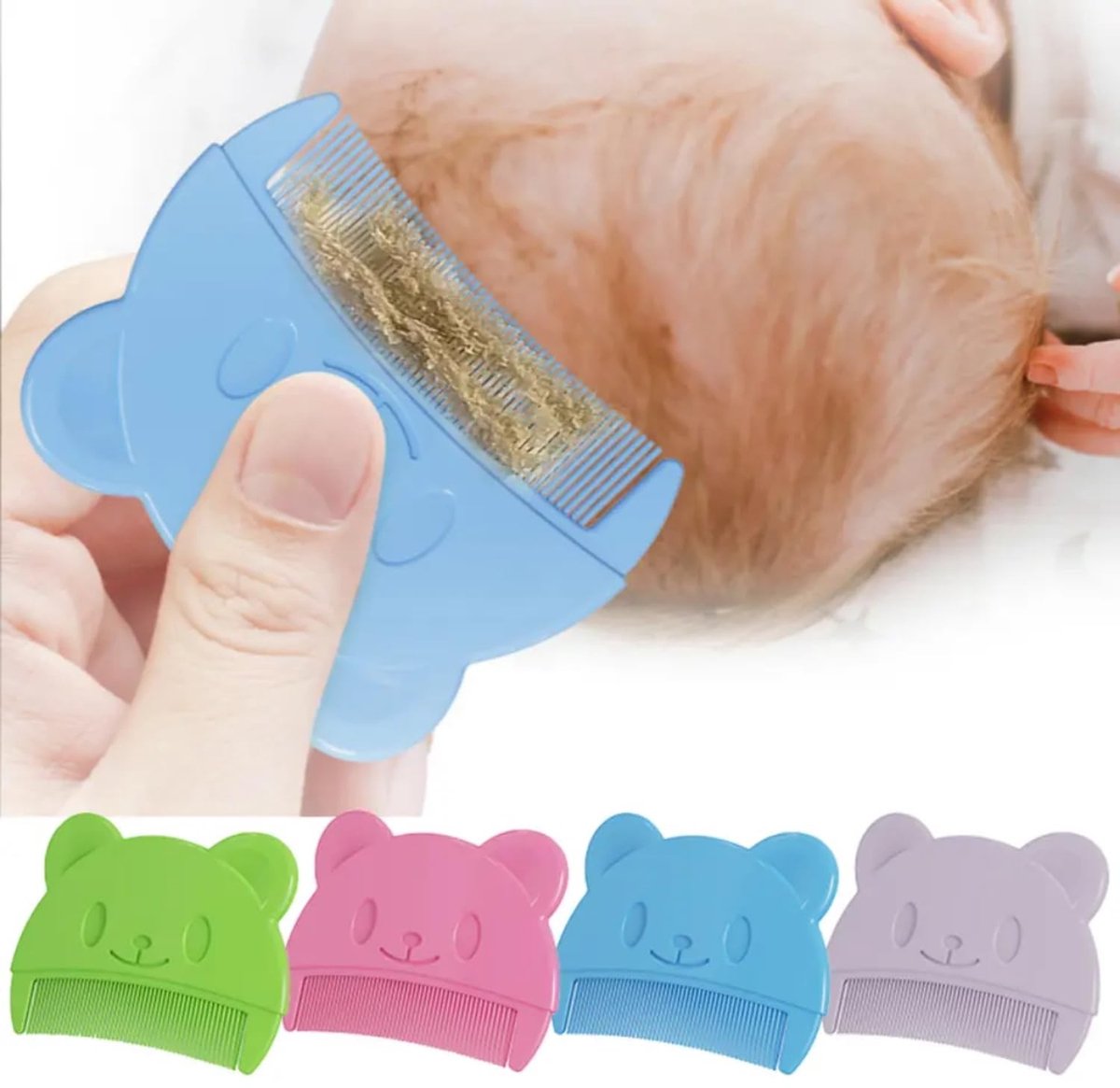 Omgoods - Baby Kam en Haarborstel Set - Zachte Tanden voor Baby's
