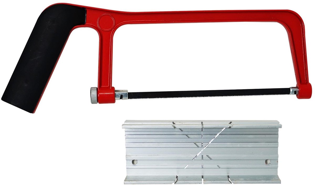 Omgoods - Hacksaw Frame met Miter Box van Aluminium