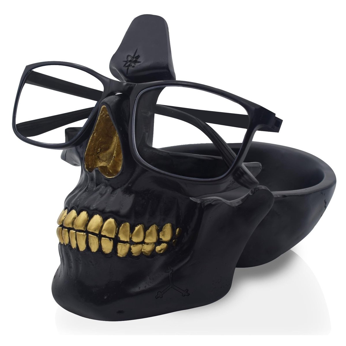 Omgoods - Sleedhouder voor Brillen in Skulldesign met Opberglade