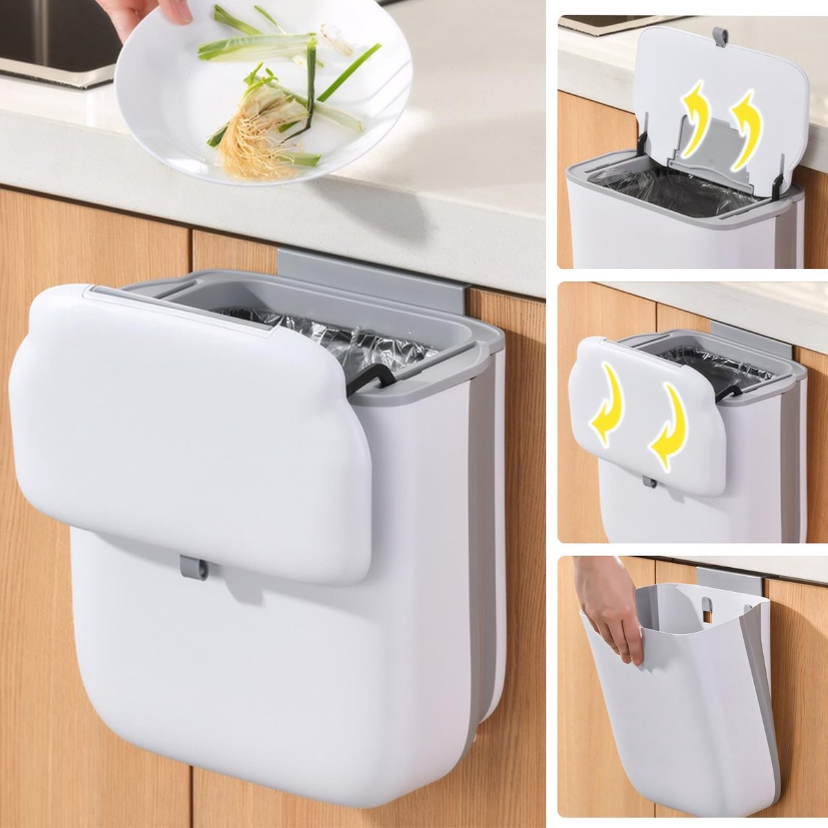 Omgoods - Hangende Afvalbak voor Keuken en Buiten, 9 Liter