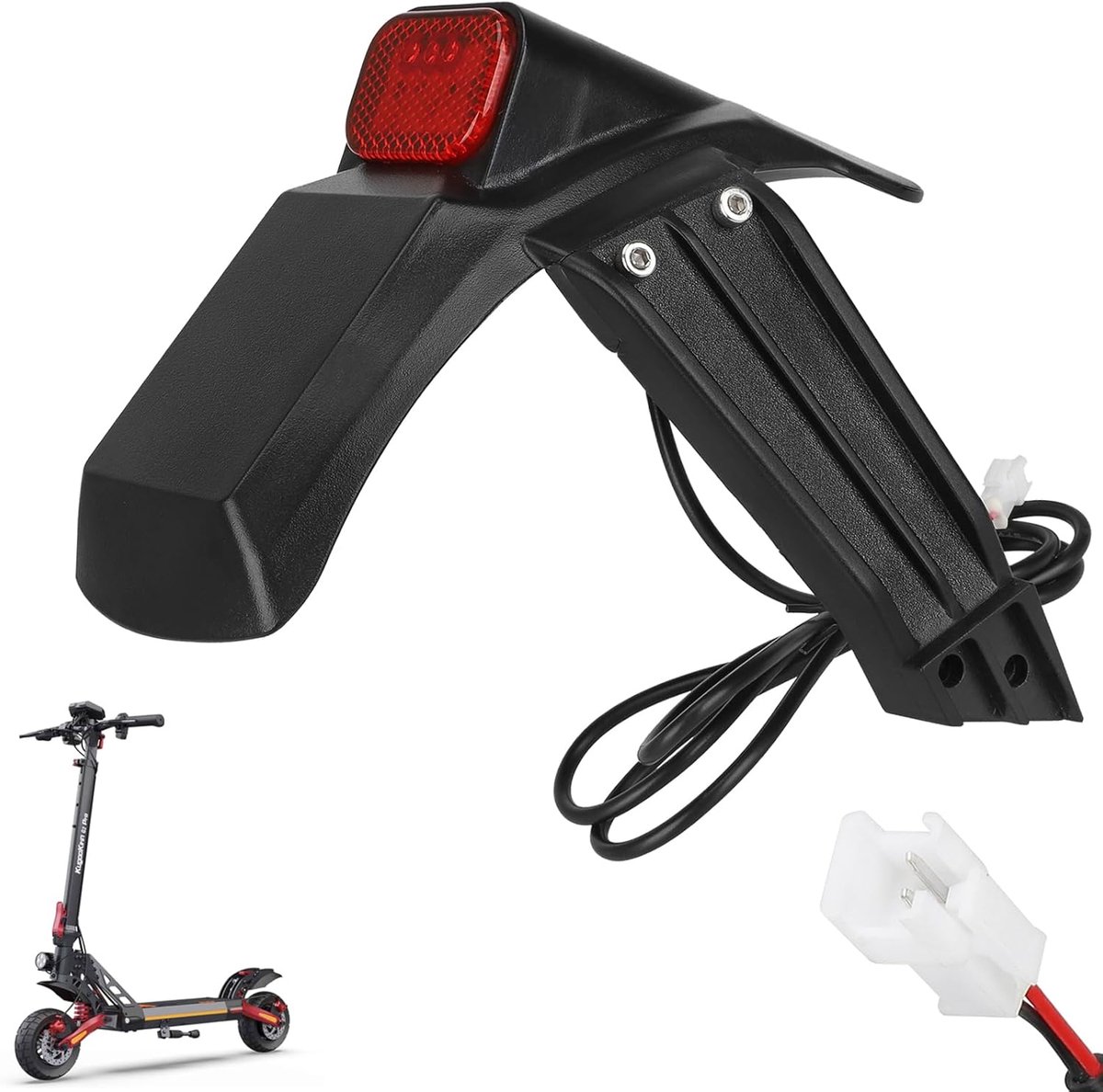 Achterspatbord met Achterlicht voor Kukirin G2 Pro - Waterdicht - LED Achterlicht - Verbeterde Veiligheid - ShopVlot
