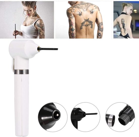 Pigment Mixer - Inkt Blender - Tattoo Kleuren Mengen - Elektrische Bediening - 5 Stuks Sticks - Wit — afbeelding 2