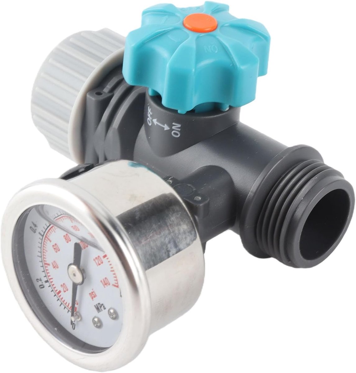 SnelShoppen - Verstelbare Waterdrukventiel G3/4in met Drukmeter - Waterdrukregulator voor Tuin en Irrigatie - Ideaal voor Gewassen en Kassen