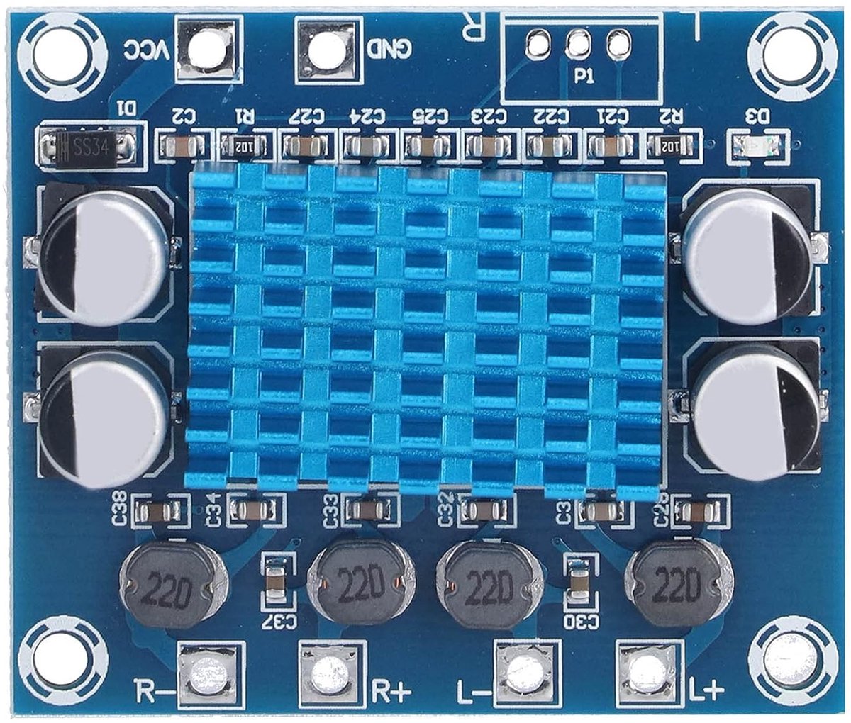 SnelShoppen - TPA3110 2-Kanaals Digitale Audio Versterker Module Voor Desktop En Laptop Computers - Hoge Geluidskwaliteit - Compact Ontwerp