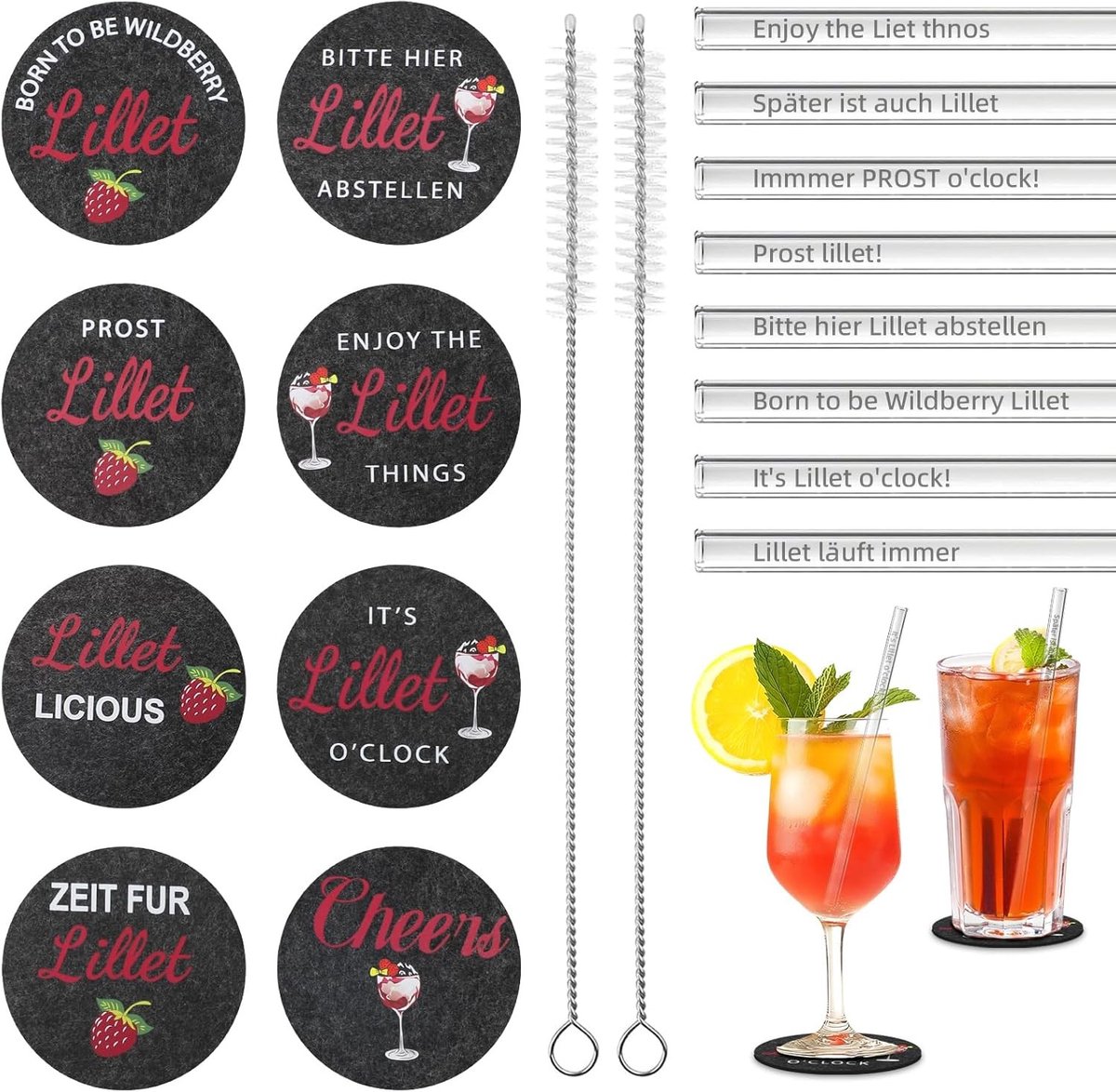 Verfrissende Aperol Spritz Set met Glazen, Mixrecepten en Aperitiefaccessoires voor Feestelijke Momenten
