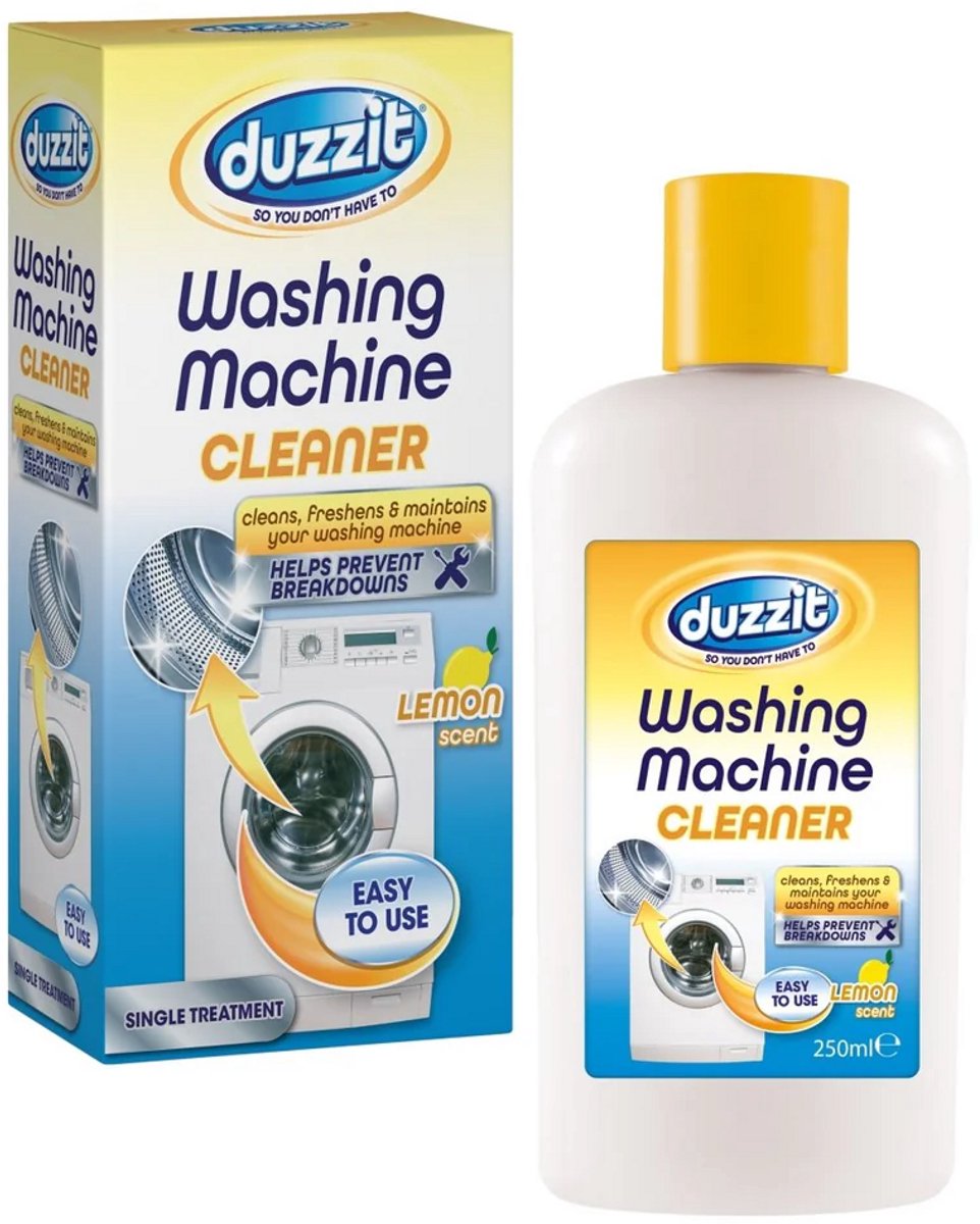 Duzzit professionele wasmachine reiniger - citroengeur - 250 ml