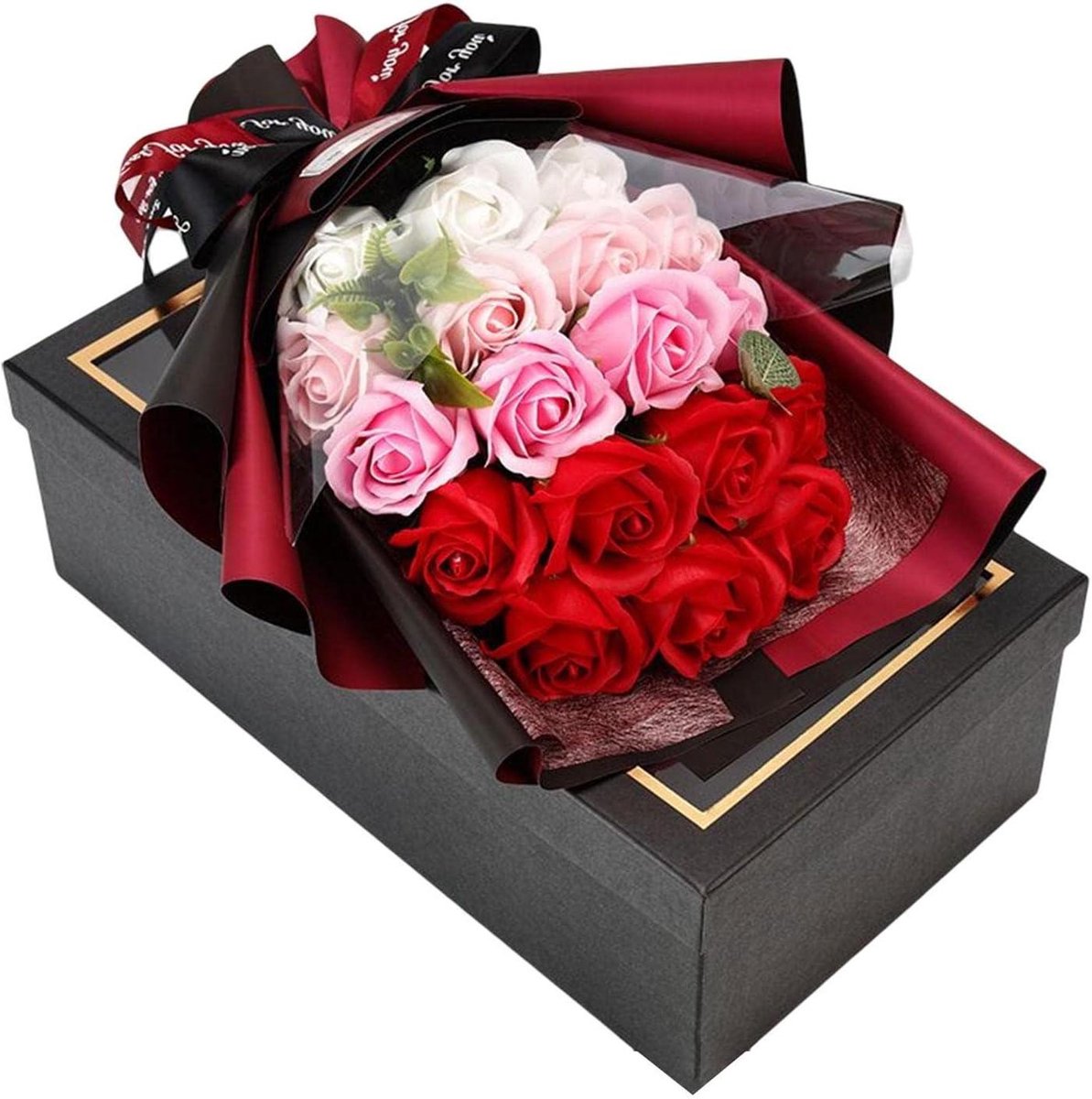 Zeep Rozen Boeket - Geur Zeepbloemen - Romantische Decoratie - Zachte Fluweel Textuur - Niet gespecificeerd - Roze