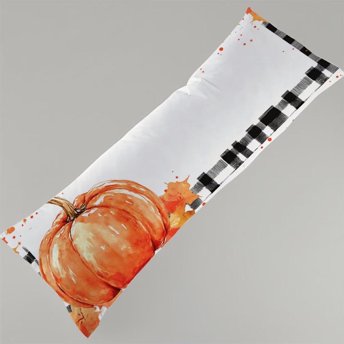 Lange Kussenhoes - Body Pillowhoes Zwangerschapskussenhoes - Ontspannen Slapen - Dubbelzijdig Bedrukbaar - 50 x 150 cm - Linnen Grid