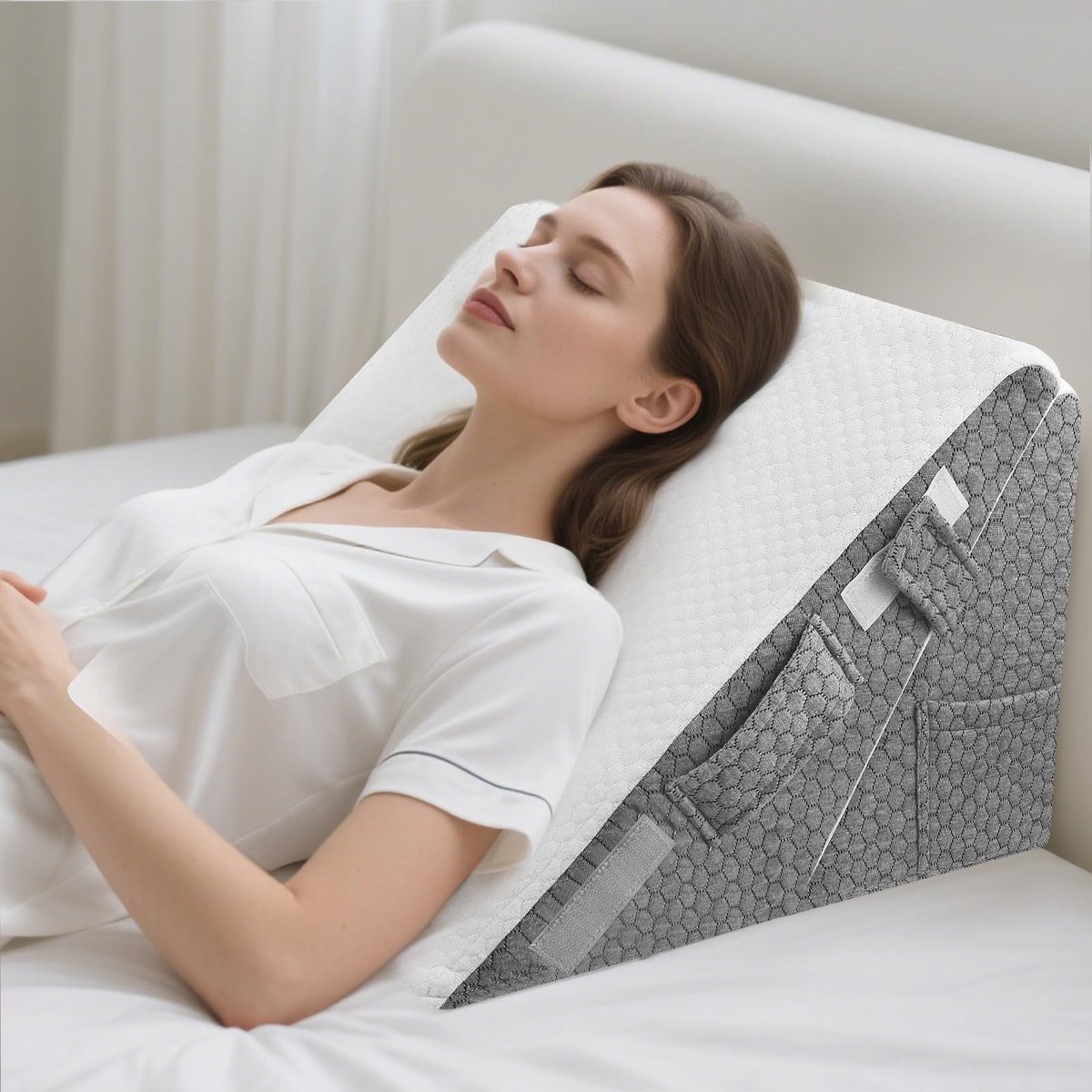 Omgoods - Ergonomisch Driehoekig Kussen voor Slaapcomfort