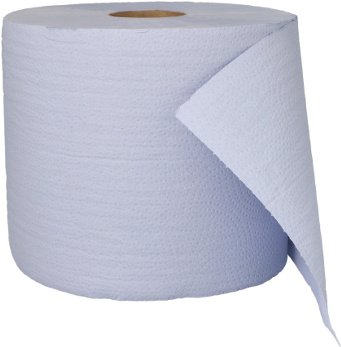 1x 2 Poetsrollen 2-laags Ø 27 cm · 335 m x 22 cm blauw geperforeerd 1.000 afscheurstroken vel 22 × 335 cm