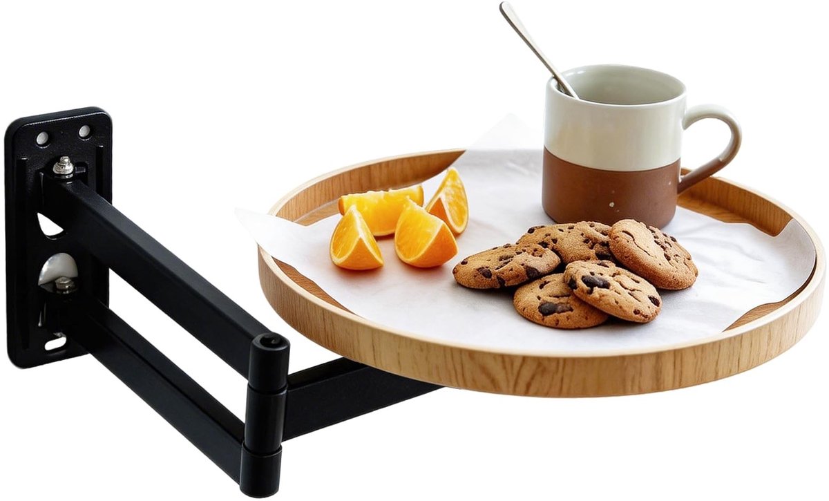Omgoods - Wandgemonteerde Vouwtafel met 180° Rotatie