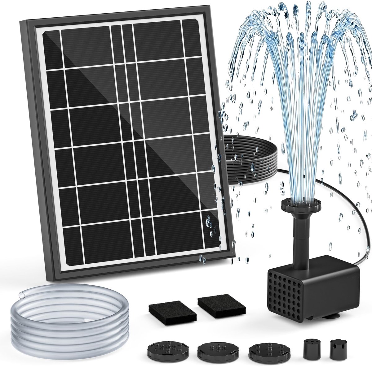 Omgoods - Solar Fonteinpomp voor Vogelbad met 4W Vermogen