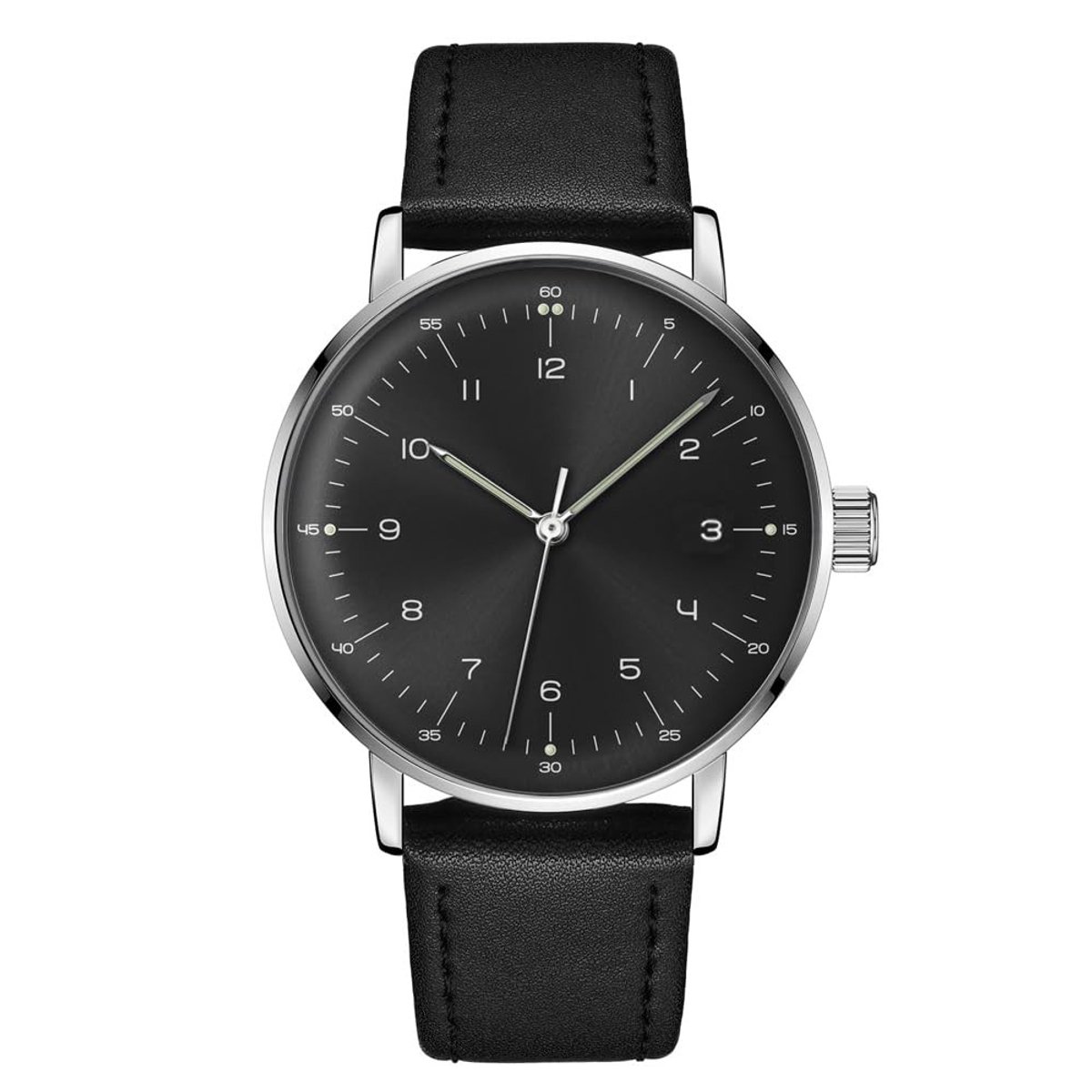 Omgoods - Vintage Mechanisch Horloge met Dome Glas en 40mm Kast